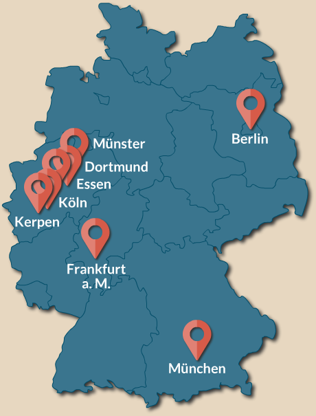 Karte Deutschlands